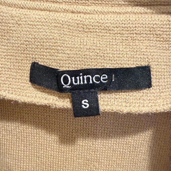 QUINCE 100% Organic Cotton Knit Blazer in Camel size Small - Picture 6 of 10